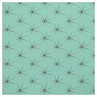 Jahr-Grau-Sterne auf Retro Türkis Stoff