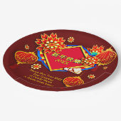 Jahr hinzufügen Bearbeiten Name Text Chinesisch Ne Pappteller (Schrägansicht)