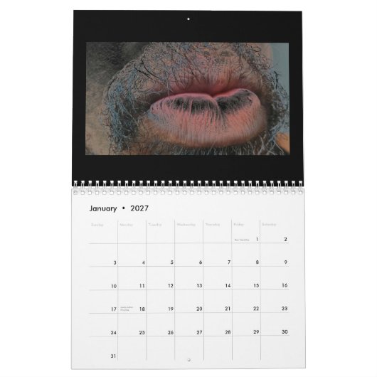 Jahr im Jahr heraus Kalender (Jan 2027)