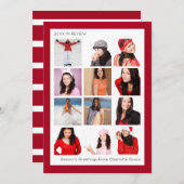 Jahr im Review 12 Foto Personalisiert Weihnachten (Vorne/Hinten)