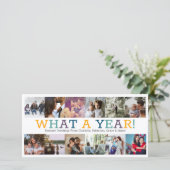 Jahr im Review 12 Foto Personalisiert Weihnachten (Stehend Vorderseite)