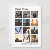 Jahr im Review 12 Foto Personalisiert Weihnachten (Vorderseite)