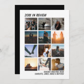 Jahr im Review 12 Foto Personalisiert Weihnachten (Vorne/Hinten)