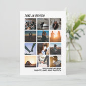 Jahr im Review 12 Foto Personalisiert Weihnachten (Stehend Vorderseite)