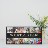 Jahr im Review 12 Foto Personalisiert Weihnachten (Stehend Vorderseite)