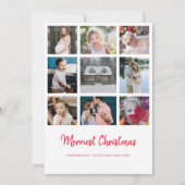 Jahr im Review 9 Foto Frohe Weihnachtskarte Einladung (Vorderseite)