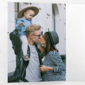 Jahr im Review Foto Collage Weihnachtsbrief Dreifach Gefaltete Karte (Innen Erste Seite)