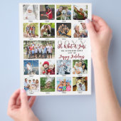 Jahr im Review Foto Collage Weihnachtsbrief Flyer (Hand)