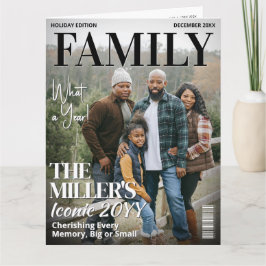 Jahr im Review Magazine Grußkarte Bilder Collage Karte