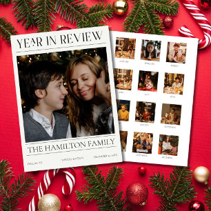 Jahr im Review Weihnachtszeitungen 13 Fotos Feiertagskarte