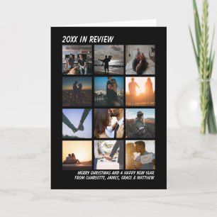 Jahr im Überblick 12 Foto Weihnachtsfeiertag Neuja Feiertagskarte