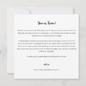 Jahr im Überblick 8 Foto Collage Holiday Card Einladung (Rückseite)