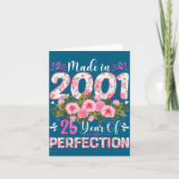 Jahr in 25 Alt 2001 Floral 25.