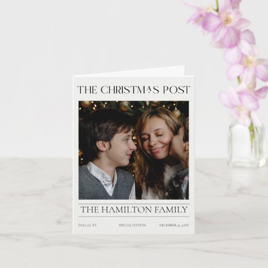 Jahr in der Weihnachtszeitung "Review" 6 Fotos ein Karte (Orchidee)