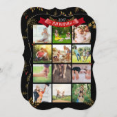 Jahr in Foto-Weihnachtskarte anpassen Feiertagskarte (Vorne/Hinten)