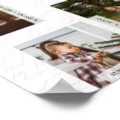 Jahr in Momenten FotoCollage Koordinaten halten Sa Poster (Ecke)