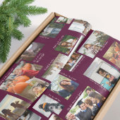 Jahr in Moments 25-Familie FotoCollage & Captions Seidenpapier