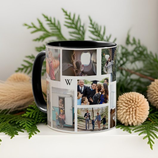 Jahr in Moments Familie Foto Collage Keepake Gesch Tasse