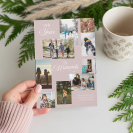 Jahr in Moments Family Foto Collage Weihnachten