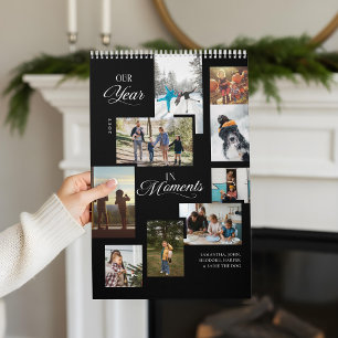 Jahr in Moments Family Foto Collage Year Review Kalender