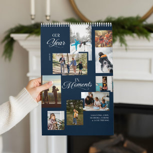 Jahr in Moments Family Foto Collage Year Review Kalender