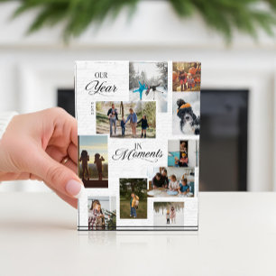 Jahr in Moments Foto Gallery Collage Keepake