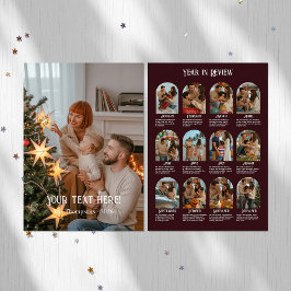 Jahr in Review 12 Foto Family Feiertagskarte