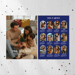 Jahr in Review 12 Foto Family Feiertagskarte