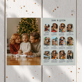 Jahr in Review 12 Foto Family Feiertagskarte