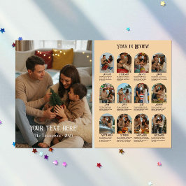 Jahr in Review 12 Foto Family Feiertagskarte