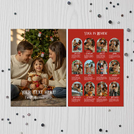 Jahr in Review 12 Foto Family Feiertagskarte