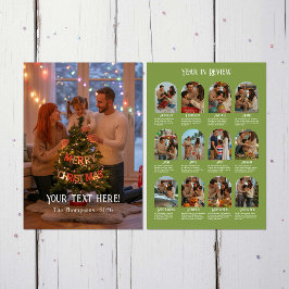 Jahr in Review 12 Foto Family Feiertagskarte