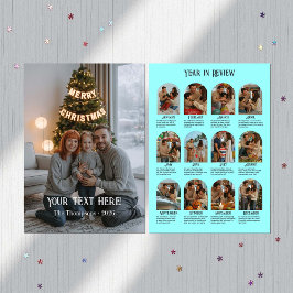 Jahr in Review 12 Foto Family Feiertagskarte