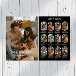 Jahr in Review 12 Foto Family Feiertagskarte