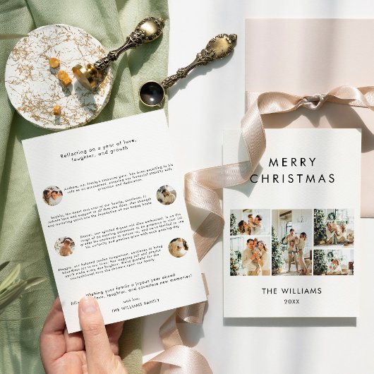 Jahr in Review Chic Frohe Weihnachten Multi-Foto