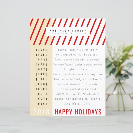 Jahr in Rezension Weihnachten Bonbons Zuckerrohr S (Stehend Vorderseite)