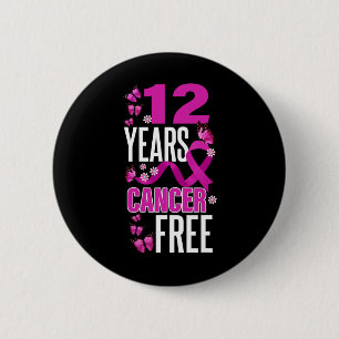 Jahr Krebs frei für Brustkrebs Button