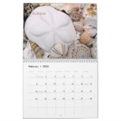 Jahr langer Seashell-Fotokalender Kalender (Feb 2026)