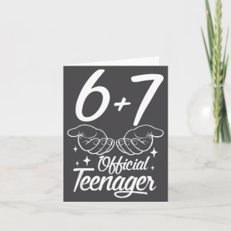 Jahr Mädchen 6 7 Jahre alt Teenager 13. Karte