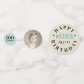 Jahr | Meilenstein Birthday Konfetti (Vorderseiten)