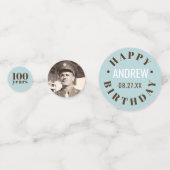 Jahr | Meilenstein Birthday Konfetti (Rückseiten)