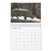 Jahr mit Tieren Kalender (Feb 2027)