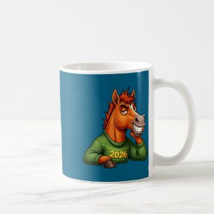 Jahr Mondpferd Festtags-Cartoon Premium Kaffeetasse