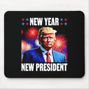 Jahr neuer Präsident Trump 2024 Mousepad