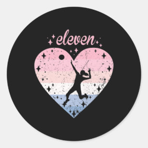 Jahr Niedlicher Volleyball Geburtstagskind Geburts Runder Aufkleber