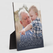 Jahr "Nonno" | Vatertag-Foto Fotoplatte (Seite)