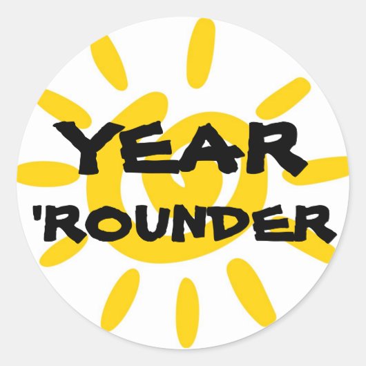 JAHR "ROUNDER STICKER (Vorderseite)