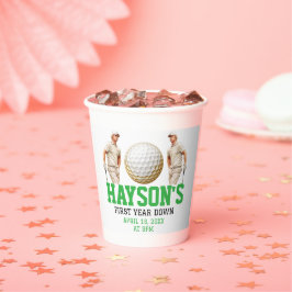 Jahr runter, Golf weiter! 1. Geburtstag Party Pappbecher