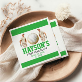 Jahr runter, Golf weiter! 1. Geburtstag Party Serviette
