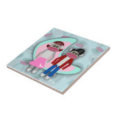 Jahr-Socken-Hopfensocken-Affen Fliese (Seite)